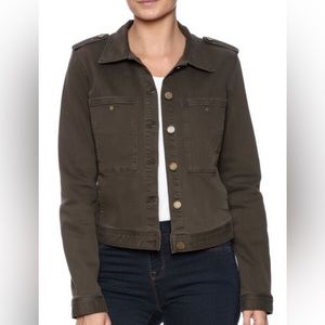 LIVERPOOL JEANS COMPANY CYPRESS DARK OLIVE BUTTON DOWN JACKET SIZE M